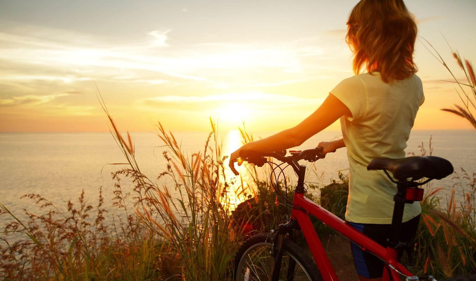 meisje met fiets