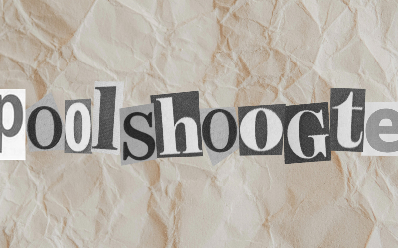 poolshoogte in krantenletters 