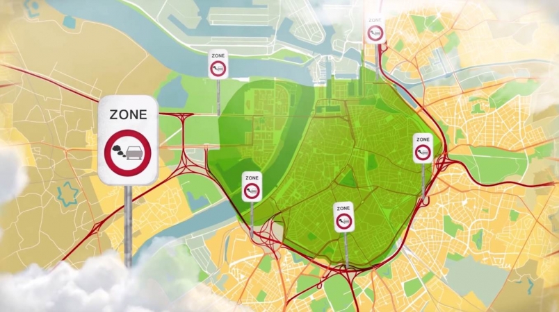 LEZ-zone Antwerpen (© Stad Antwerpen)