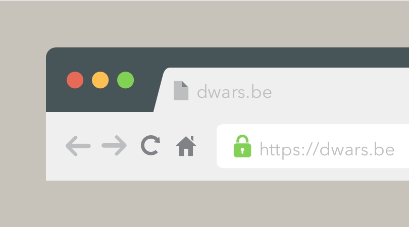 Browserbalk met dwars.be