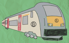 tekening van een trein